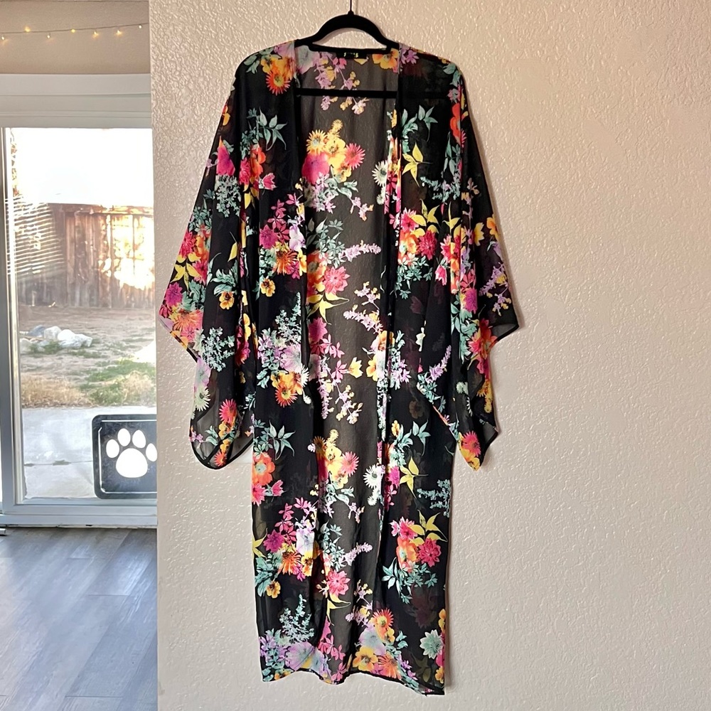 Rehab Flower Kimono